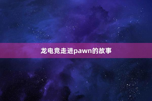 龙电竞走进pawn的故事